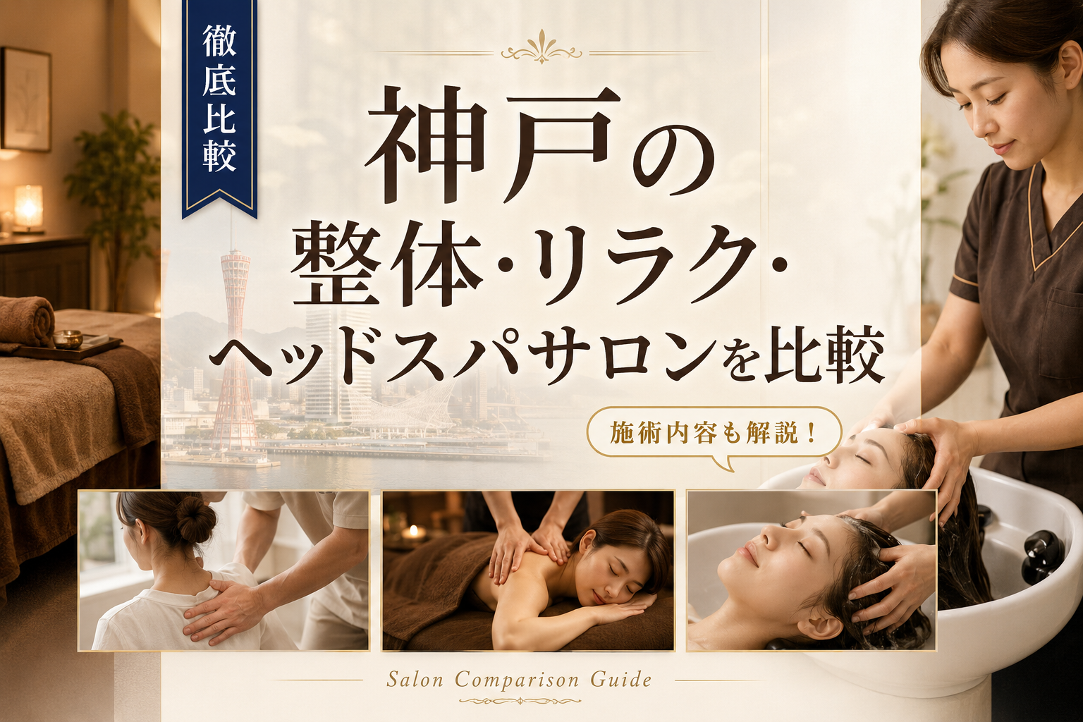 神戸の整体・リラク・ヘッドスパサロンを比較